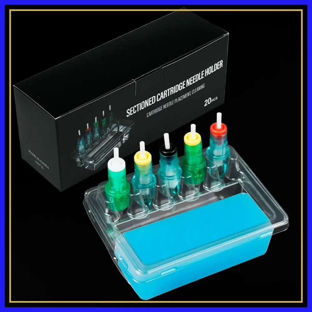 20PCS Disposable Tattoo Cartridge Cup Holder, Rectangle Plastic Needle Rack Cleaning Cup Tattoo Supplies
20PCS Disposable Tattoo Cartridge Cup Holder, Rectangle Plastic Needle Rack Cleaning Cup Tattoo Supplies
