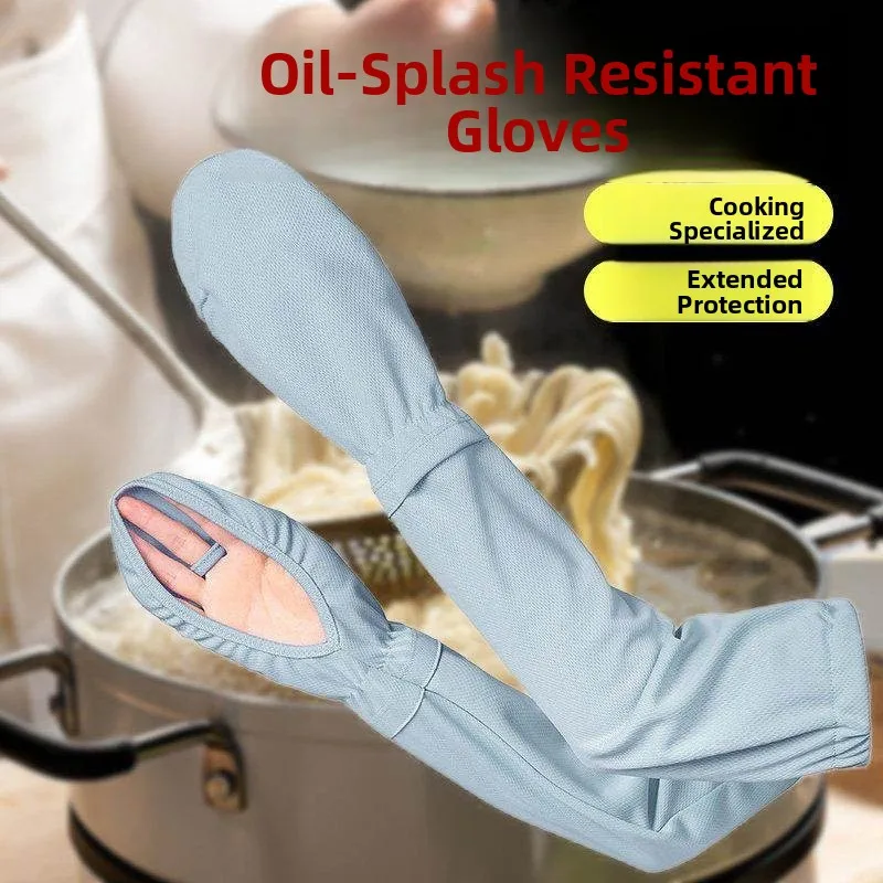 Oil-Spatter Resistant Gloves Women's Kitchen Cooking Fried Food Protection Sleeve Heat-Resistant Wrist Protection Utensils
Oil-Spatter Resistant Gloves Women's Kitchen Cooking Fried Food Protection Sleeve Heat-Resistant Wrist Protection Utensils