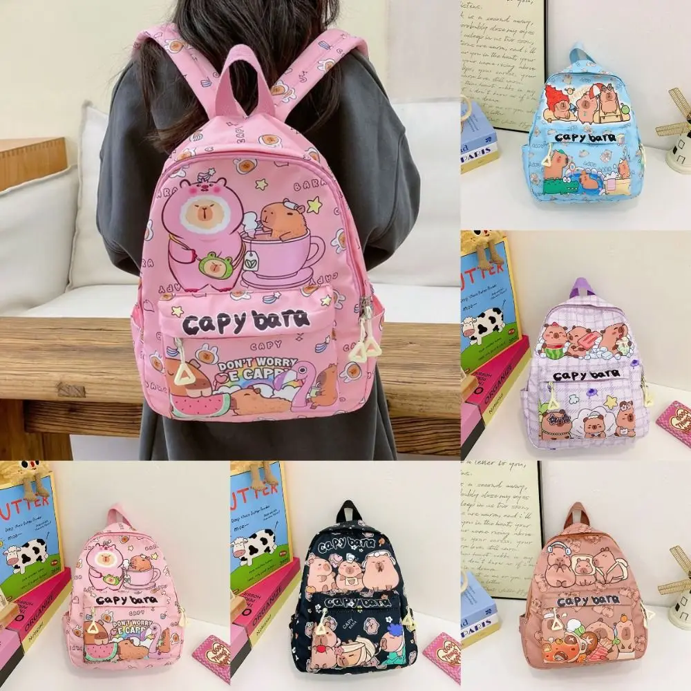 New Large Capacity Capybara Backpack Breathable Ultra-light Student Schoolbag Cartoon Nylon Book Bag
New Large Capacity Capybara Backpack Breathable Ultra-light Student Schoolbag Cartoon Nylon Book Bag