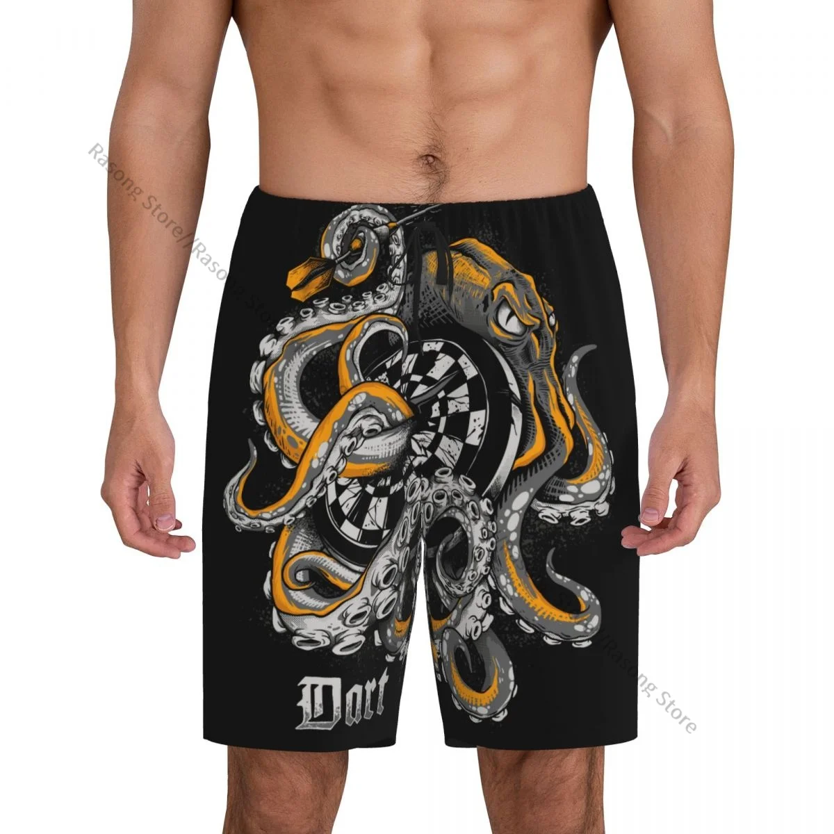 Men's Short Pajamas Pants for Sleeping Octopus Wrapped Around Dart Board Loose Button Pants
Men's Short Pajamas Pants for Sleeping Octopus Wrapped Around Dart Board Loose Button Pants