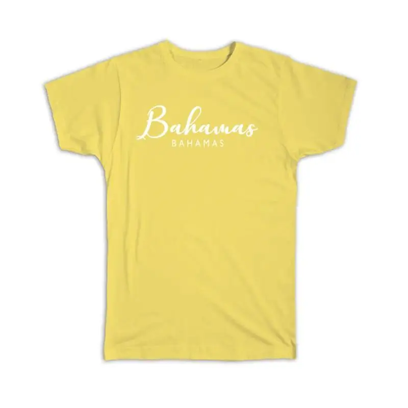 Сувенирная футболка для путешествий на тропическом пляже Bahamas Cursive Typography
Сувенирная футболка для путешествий на тропическом пляже Bahamas Cursive Typography