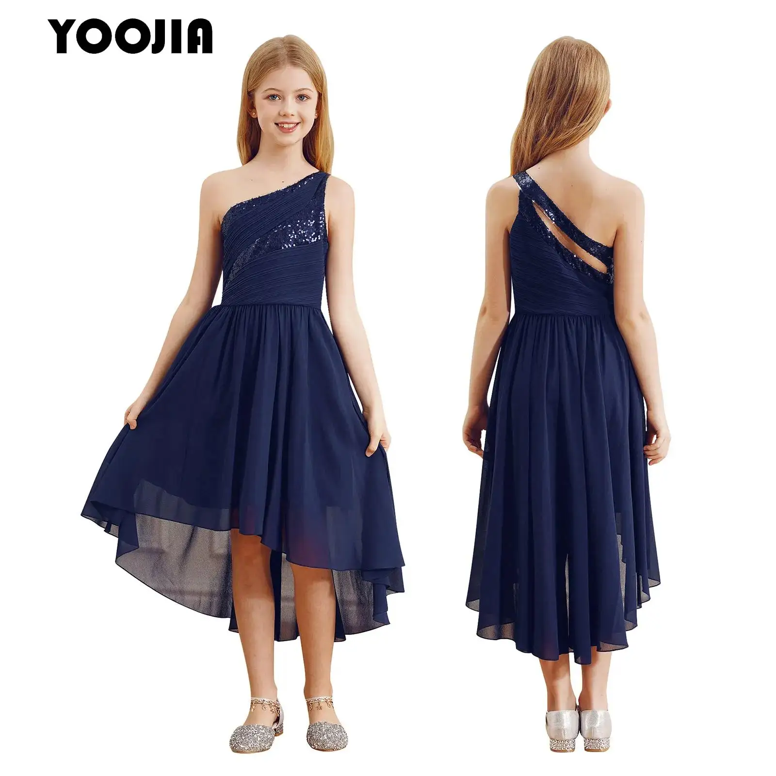 Kids Wedding Flower Girls Party Dress One One Shoulder Ruched Bodice Sequins Evening Prom Bridesmaid Formal Cocktail Dresses
Kids Wedding Flower Girls Party Dress One One Shoulder Ruched Bodice Sequins Evening Prom Bridesmaid Formal Cocktail Dresses