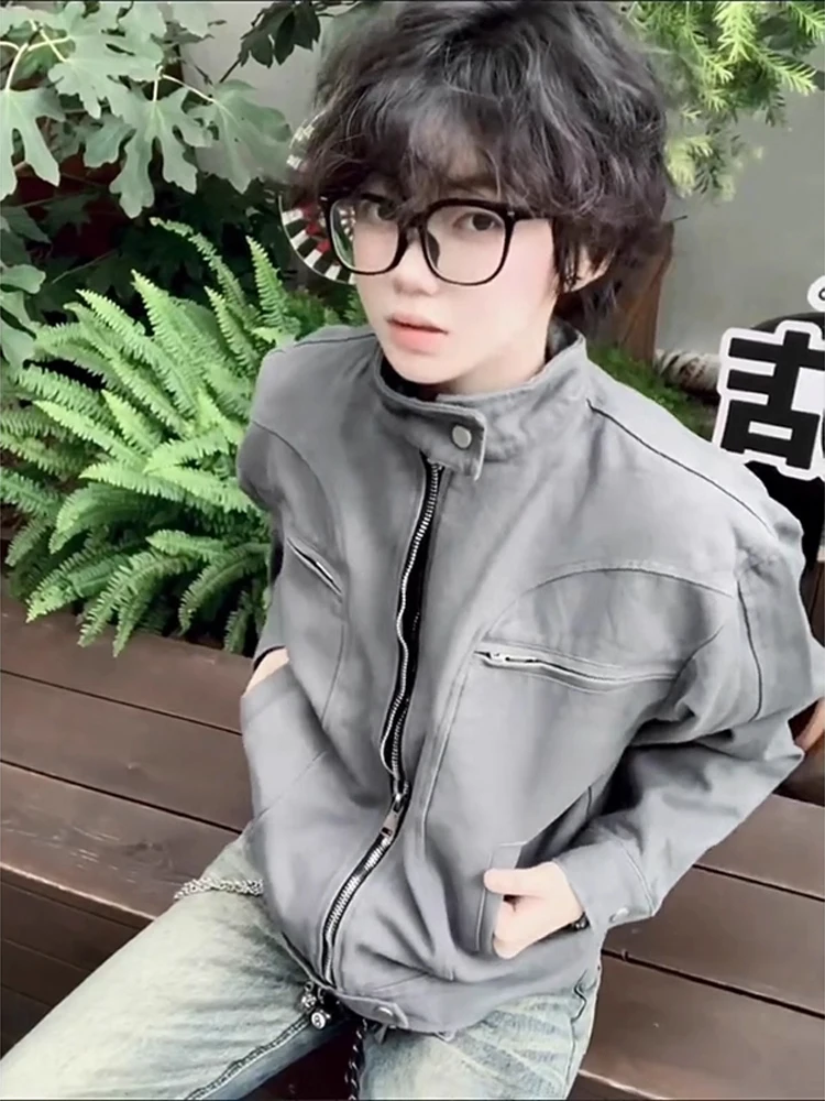 Retro American ey Deconstructed Patchwork oulder Men's Canvas Waed Jaet Autumn Cleanfit Harrington Sle Zipper Closure
Retro American ey Deconstructed Patchwork oulder Men's Canvas Waed Jaet Autumn Cleanfit Harrington Sle Zipper Closure