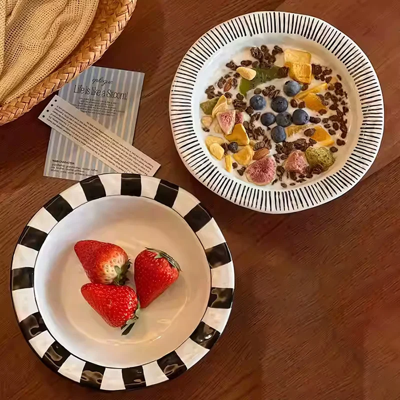 21cm Exquisite Dessert Plate Ceramic Straw Hat Plates Spaghetti Deep Dish Yoghurt Fruit Salad Tray Household Tableware
21cm Exquisite Dessert Plate Ceramic Straw Hat Plates Spaghetti Deep Dish Yoghurt Fruit Salad Tray Household Tableware