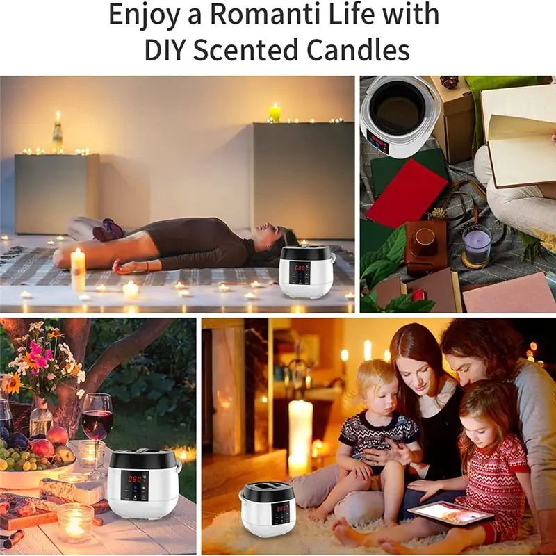 Плавильная емкость для воска BABQ, воскотопка для изготовления свечей, с LED-дисплеем температуры, для начинающих взрослых, для соевого воска, вилка стандарта США
Плавильная емкость для воска BABQ, воскотопка для изготовления свечей, с LED-дисплеем температуры, для начинающих взрослых, для соевого воска, вилка стандарта США