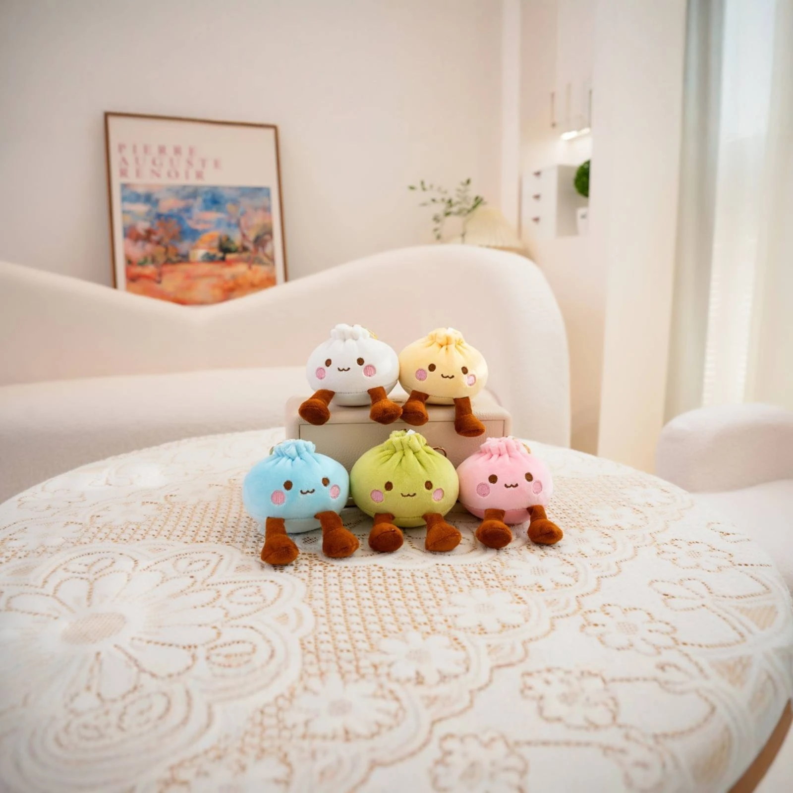 Dumpling Soft Keychain Cute Soft Bun Charm Dumpling Keychain Kawaii Design Cartoon Bag Charm Gift Idea for Keys
Dumpling Soft Keychain Cute Soft Bun Charm Dumpling Keychain Kawaii Design Cartoon Bag Charm Gift Idea for Keys