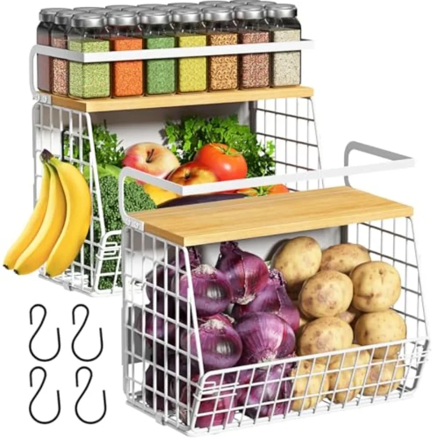 Magnetic Fridge Shelf with Wood Lid Fruit Potato Onion Storage Bins Pantry Organizers Large Container Spice Rack for Refrigerat
Magnetic Fridge Shelf with Wood Lid Fruit Potato Onion Storage Bins Pantry Organizers Large Container Spice Rack for Refrigerat