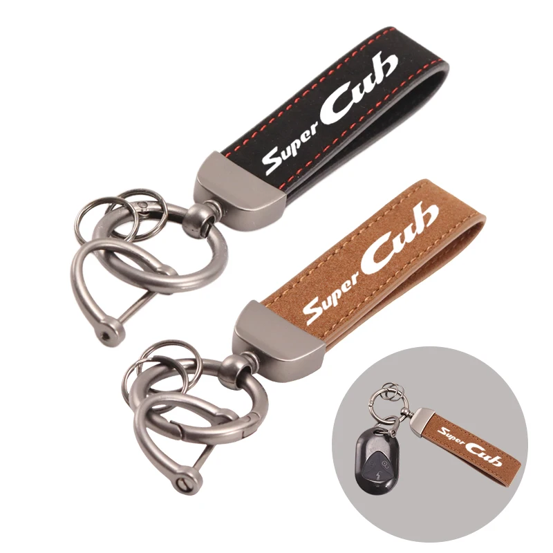 Horseshoe Buckle Jewelry Motorcycle High-Grade Keyring Leather Suede Keychain For Honda Super CUB C70 90 110 C125 Accessories
Horseshoe Buckle Jewelry Motorcycle High-Grade Keyring Leather Suede Keychain For Honda Super CUB C70 90 110 C125 Accessories