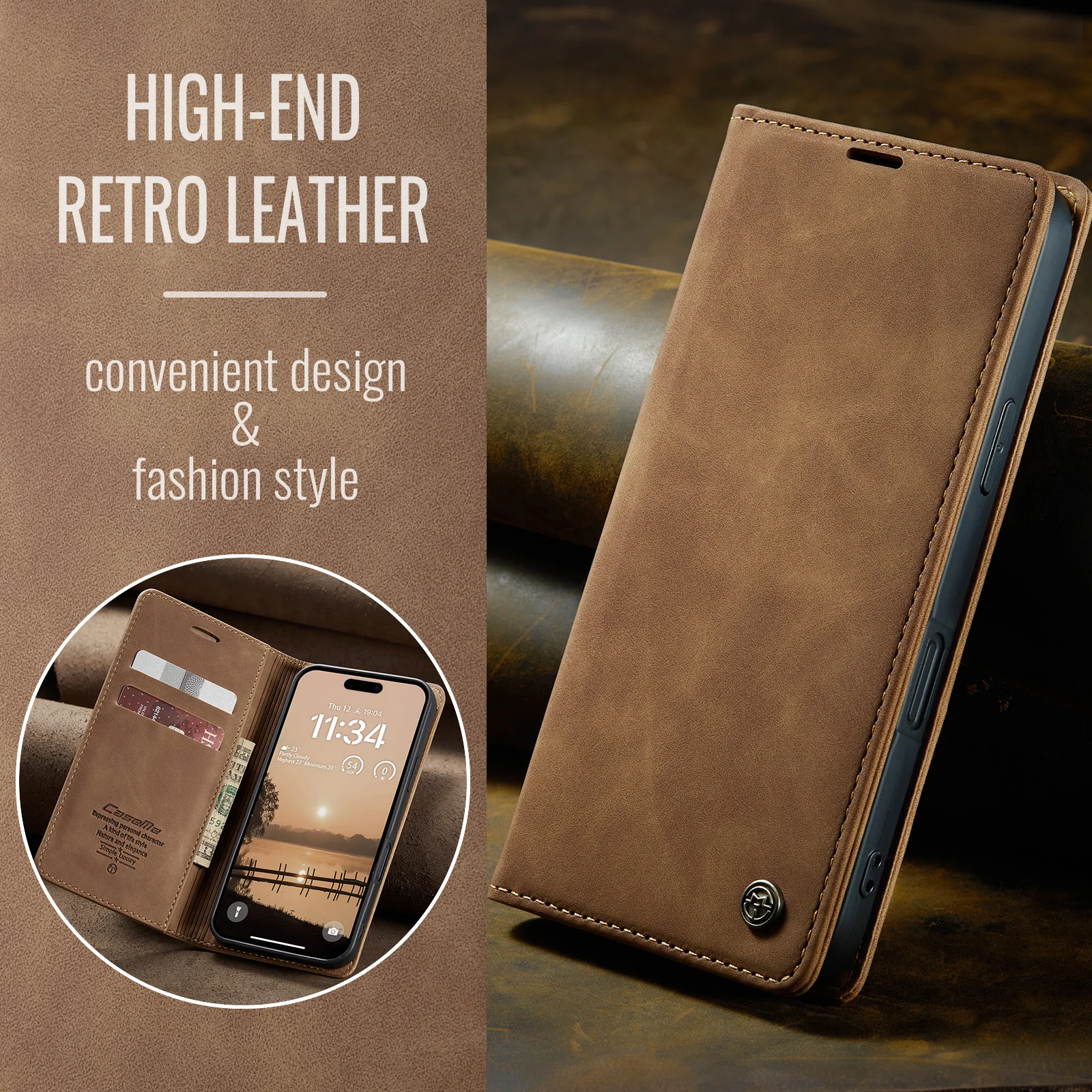 Caseme Flip Leather For Iphone 17 Pro Max Air Luxury Case Magnet Card Book Funda Phone Back Cove
Caseme Flip Leather For Iphone 17 Pro Max Air Luxury Case Magnet Card Book Funda Phone Back Cove