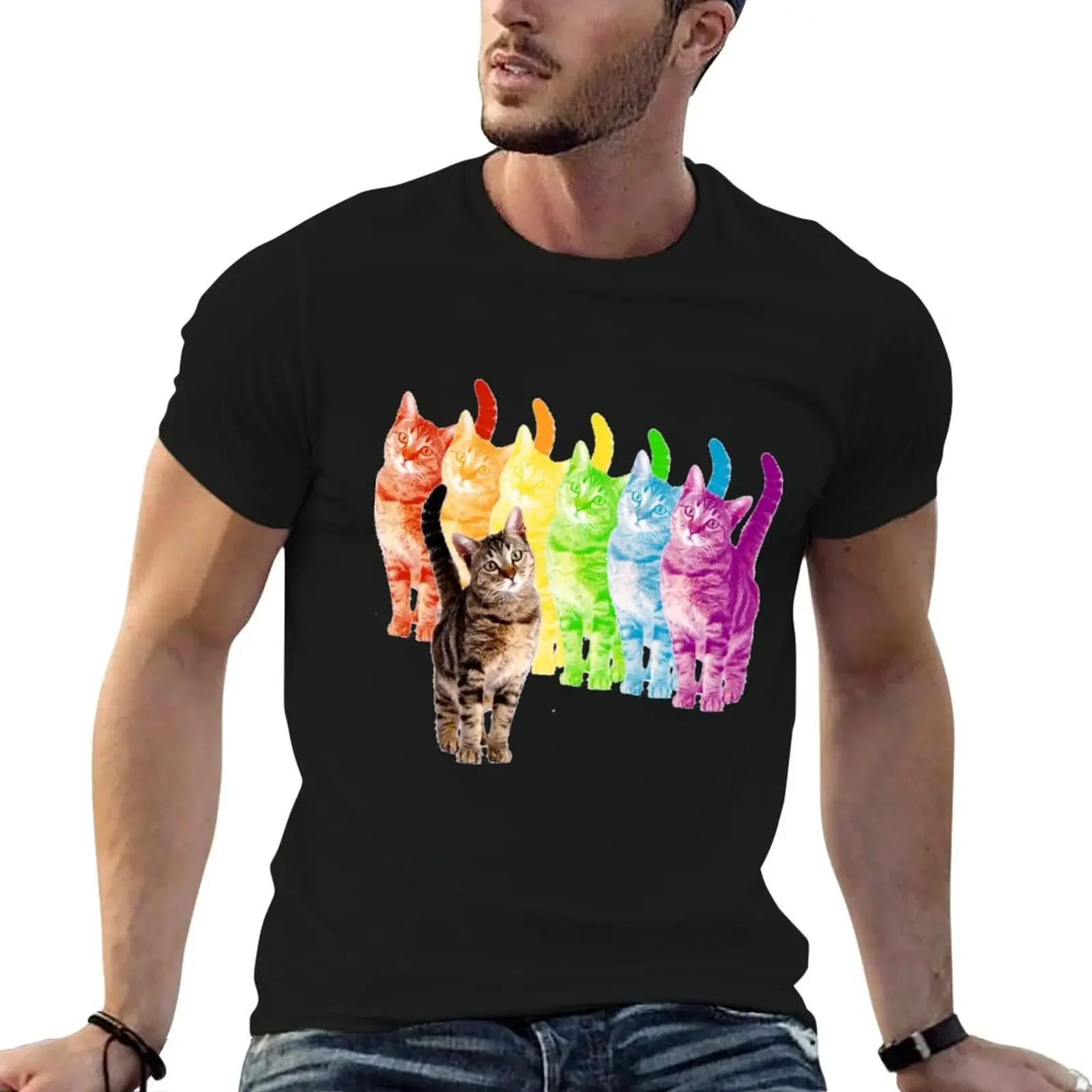 rainbow cats T-Shirt street wear Personalized t-shirt man t shirt shirts men graphic
rainbow cats T-Shirt street wear Personalized t-shirt man t shirt shirts men graphic