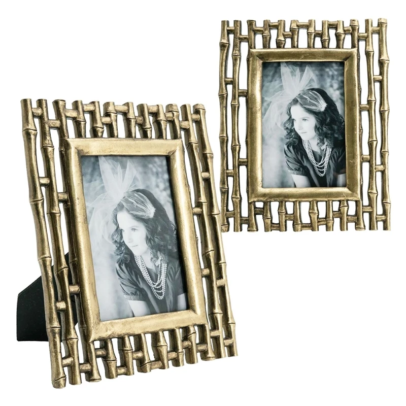 Set of 2, 7.5x9.5 Gold Photo Frame, 4x6 Opening
Set of 2, 7.5x9.5 Gold Photo Frame, 4x6 Opening