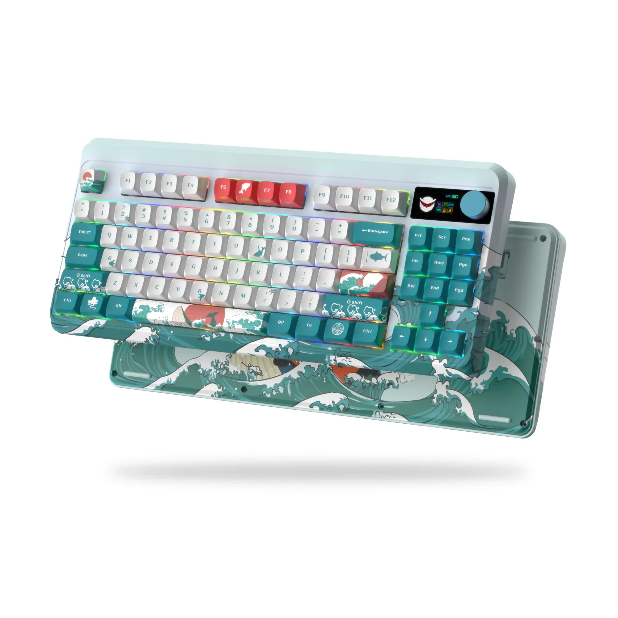 75% Keyboard with Color OLED Display&Knob Mechanical Keyboard, M87 Pro Wireless Mechanical Keyboard Bluetooth/2.4G /USB-C
75% Keyboard with Color OLED Display&Knob Mechanical Keyboard, M87 Pro Wireless Mechanical Keyboard Bluetooth/2.4G /USB-C