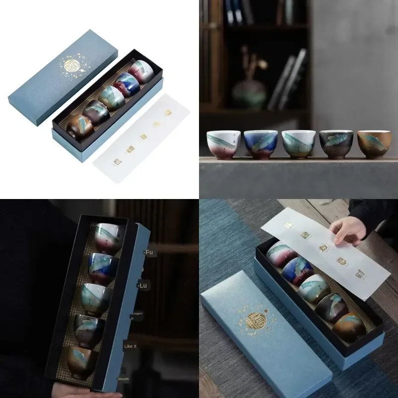 【CHIMU HOME】 5 Cup Chinese Style Kung Fu Set for Wu Fu Lin Men Kiln Baked Porcelain Tasting Cups
【CHIMU HOME】 5 Cup Chinese Style Kung Fu Set for Wu Fu Lin Men Kiln Baked Porcelain Tasting Cups