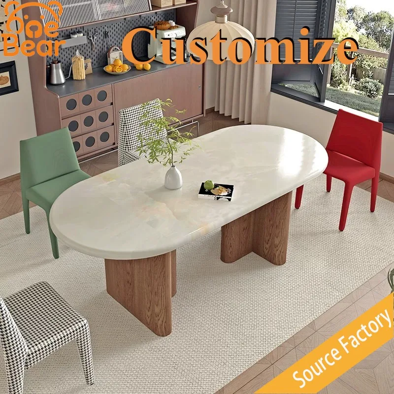 Ultra Minimalist Marble Dining Table, Streamline Shape Clean Style Modern Home Furniture
Ultra Minimalist Marble Dining Table, Streamline Shape Clean Style Modern Home Furniture