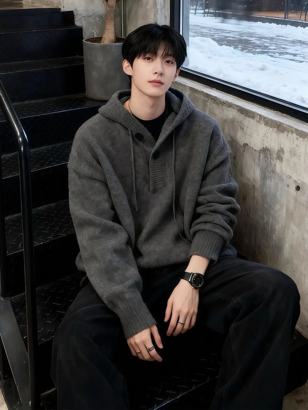 Мужской теплый вязаный свитер с капюшоном Deep ey American Heavyweight для осени и зимы, базовый слой, свободный крой, мягкий, Cleanfit Hoodie
Мужской теплый вязаный свитер с капюшоном Deep ey American Heavyweight для осени и зимы, базовый слой, свободный крой, мягкий, Cleanfit Hoodie