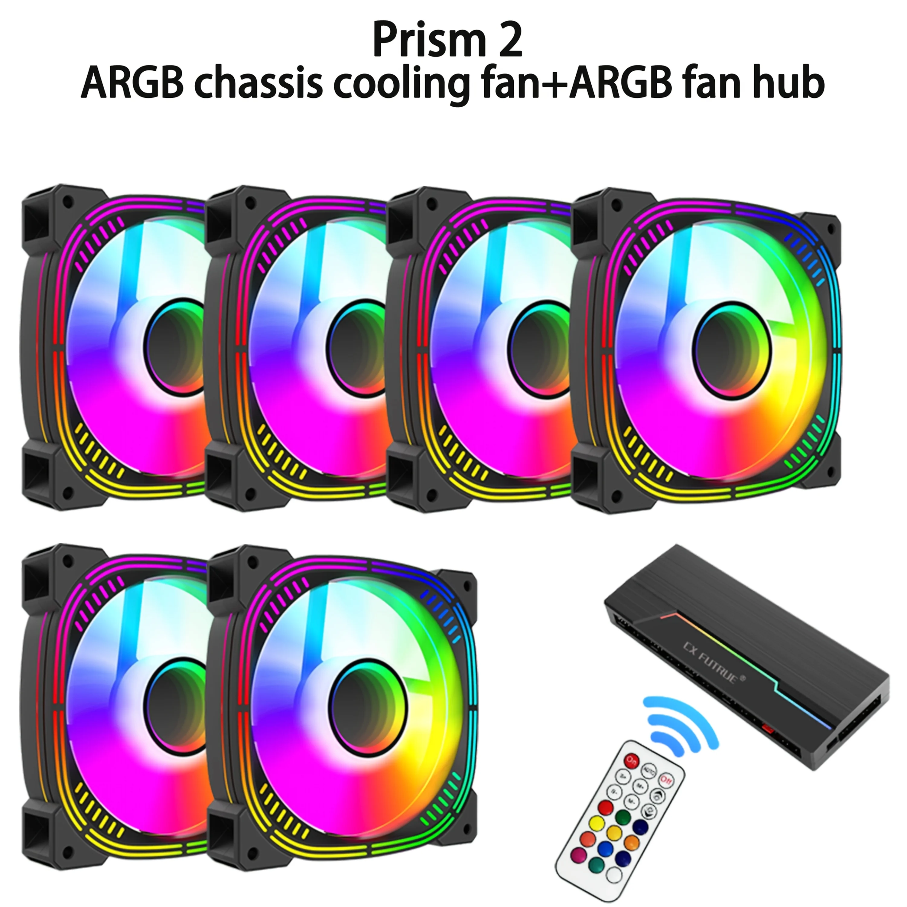 3/6pcs Prism ARGB PWM Case Fan, Silent Cooling Fan with 10-Port Hub Remote, Light Sync for PC Case Deco-Batteries not included
3/6pcs Prism ARGB PWM Case Fan, Silent Cooling Fan with 10-Port Hub Remote, Light Sync for PC Case Deco-Batteries not included