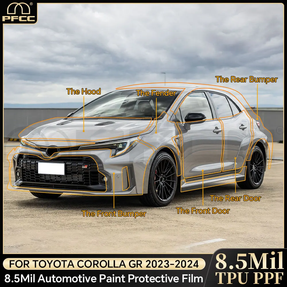 PPF Pre Cut for Toyota Corolla GR 2023 2024 Clear Car Paint Protection Film Car Body Decal Wrap Film Kit Sticker Anti-scratch
PPF Pre Cut for Toyota Corolla GR 2023 2024 Clear Car Paint Protection Film Car Body Decal Wrap Film Kit Sticker Anti-scratch