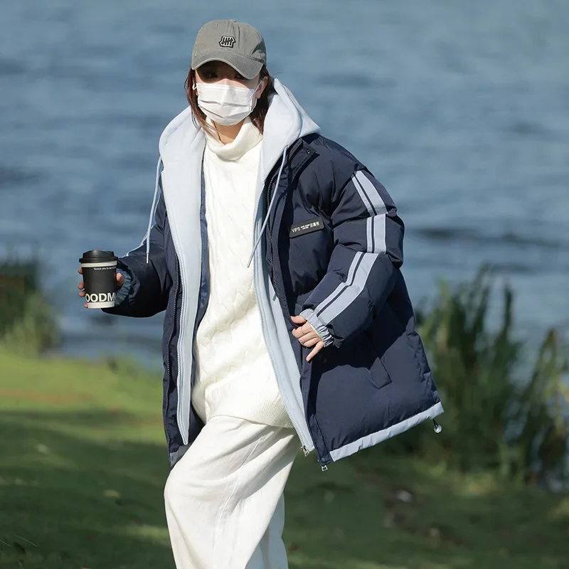 Ветрозащитная и теплая хлопковая одежда для походов на открытом воздухе для пар, модная повседневная куртка с воротником-стойкой и капюшоном, морозостойкая куртка
Ветрозащитная и теплая хлопковая одежда для походов на открытом воздухе для пар, модная повседневная куртка с воротником-стойкой и капюшоном, морозостойкая куртка