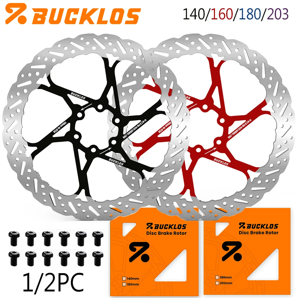 BUCKLOS 160mm Brake Disc Bicycle Disc Brake Rotor 140mm Heat Dissipation Bike Rotor 180MM Durable Bicycle 203mm Rotor Bike Part
BUCKLOS 160mm Brake Disc Bicycle Disc Brake Rotor 140mm Heat Dissipation Bike Rotor 180MM Durable Bicycle 203mm Rotor Bike Part