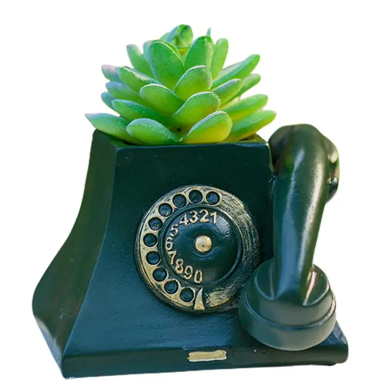 Flower Pots For Indoor Plants Cute Succulent Planter For Outdoor Rotary Phone Design Decorative Plant Container Pots For Patio
Flower Pots For Indoor Plants Cute Succulent Planter For Outdoor Rotary Phone Design Decorative Plant Container Pots For Patio