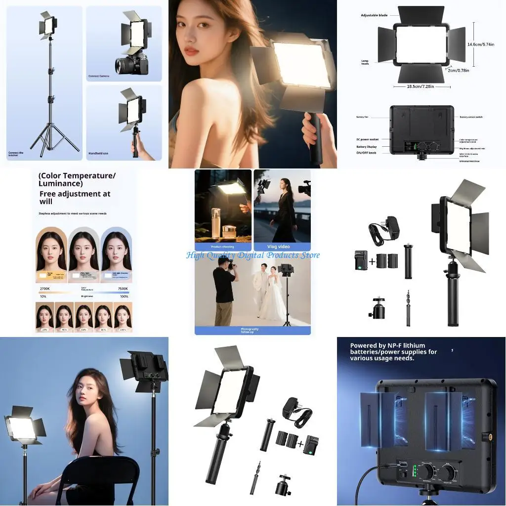 U2JE Portable Rechargeable Video Lighting With Adjustable Brightness For Stream
U2JE Portable Rechargeable Video Lighting With Adjustable Brightness For Stream