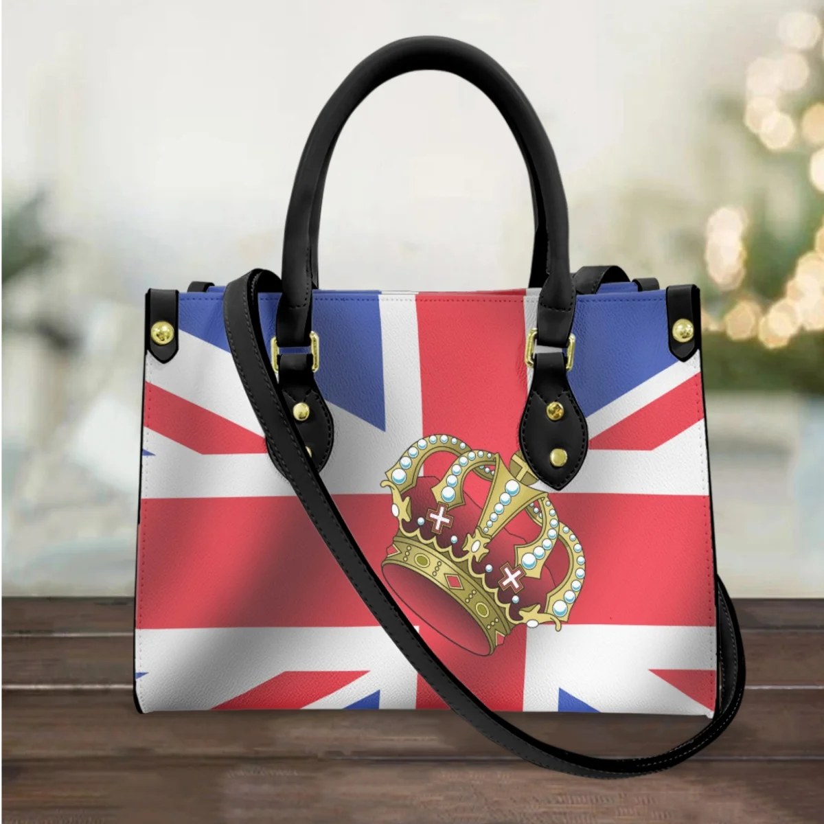FORUDESIGNS Leather Shoulder Bag Women's Classic Tote Bags Union Flag Crown Print PU Handbags Fashion High Street Hand Bag
FORUDESIGNS Leather Shoulder Bag Women's Classic Tote Bags Union Flag Crown Print PU Handbags Fashion High Street Hand Bag
