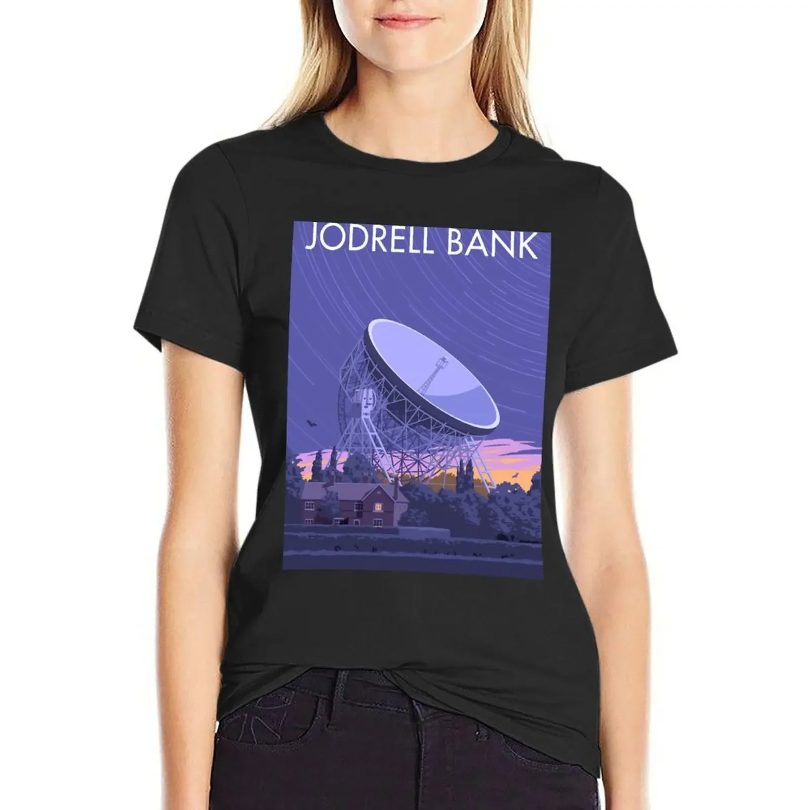 Jodrell Bank Radio Telescope T-shirt Aesthetic clothing Blouse cute tops t shirts for Womens
Jodrell Bank Radio Telescope T-shirt Aesthetic clothing Blouse cute tops t shirts for Womens