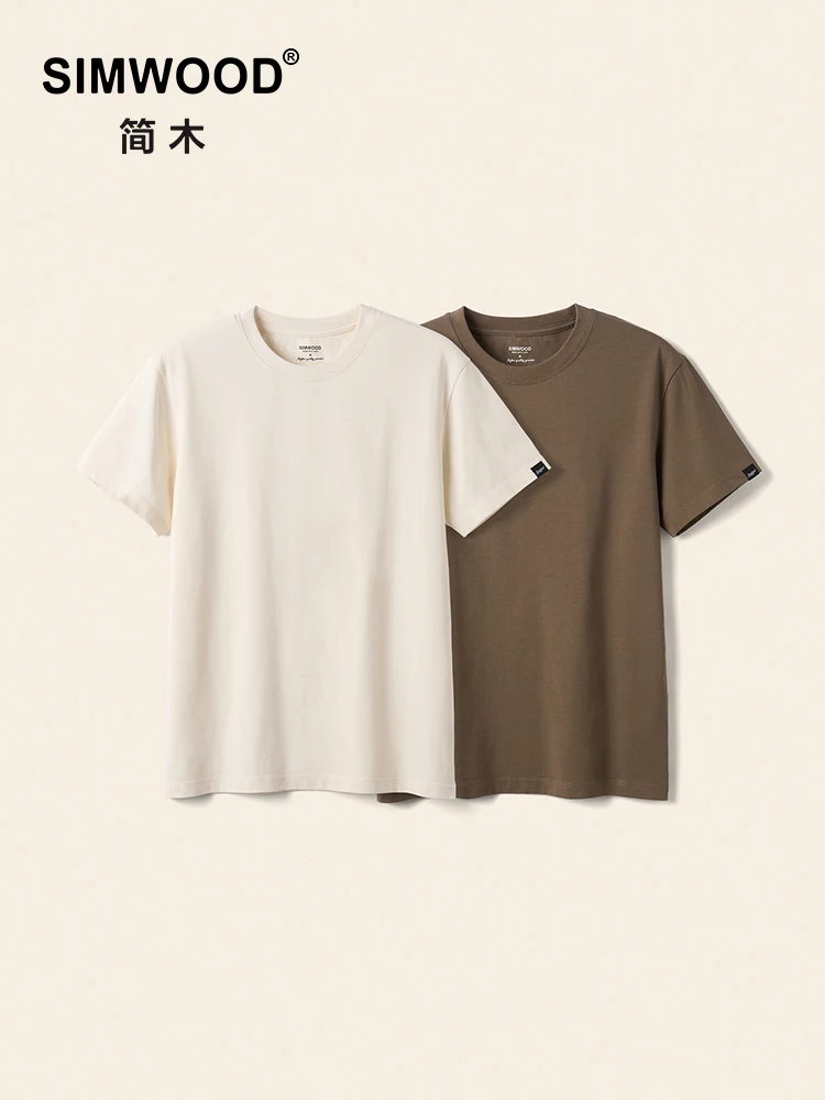 SIMWOOD Summer New 40s/2 230gsm 100% Cotton Fabric T-shirts Men Plus Size Natural Moisture Wicking Breathable Tops
SIMWOOD Summer New 40s/2 230gsm 100% Cotton Fabric T-shirts Men Plus Size Natural Moisture Wicking Breathable Tops