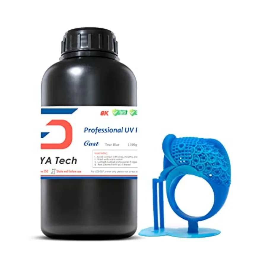Castable 405nm UV-curing resin for jewelry casting: high-resolution smooth surface clean burnout easy-to-burn ideal for thick d
Castable 405nm UV-curing resin for jewelry casting: high-resolution smooth surface clean burnout easy-to-burn ideal for thick d