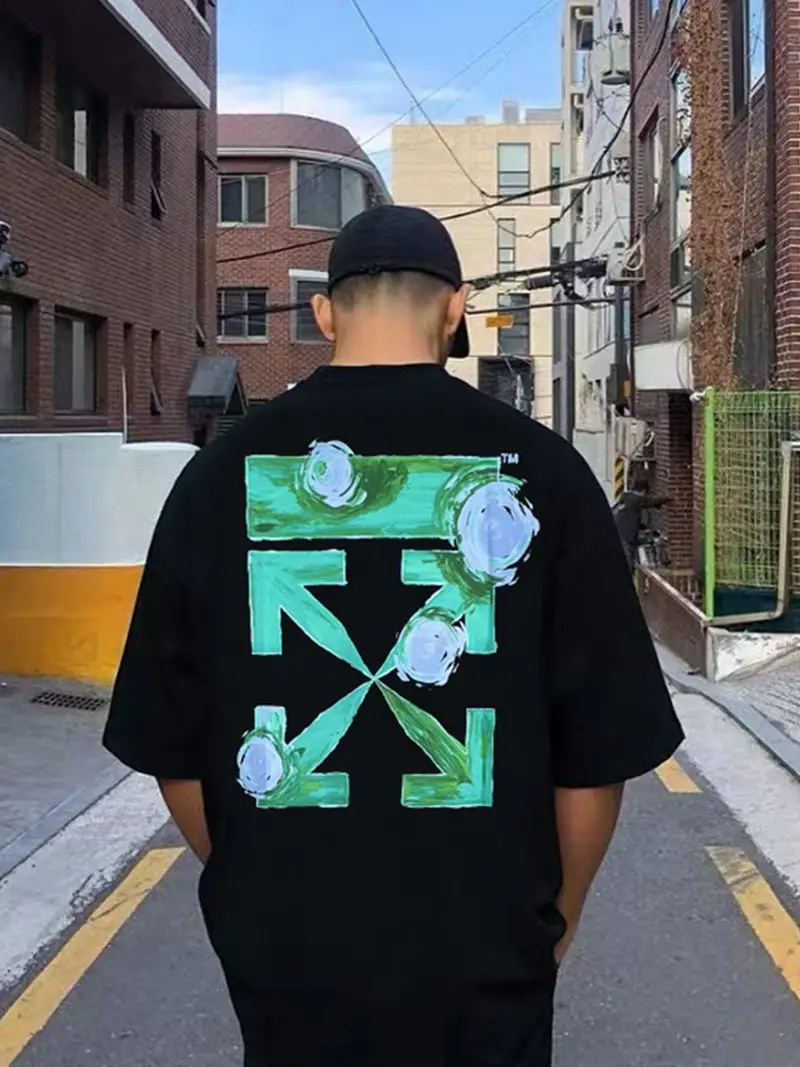 100% Pure Cotton Trendy Brand Green Arrow Printed Short-sleeved T-shirt Loose T-shirt Student Loose Casual Short-sleeved Top
100% Pure Cotton Trendy Brand Green Arrow Printed Short-sleeved T-shirt Loose T-shirt Student Loose Casual Short-sleeved Top