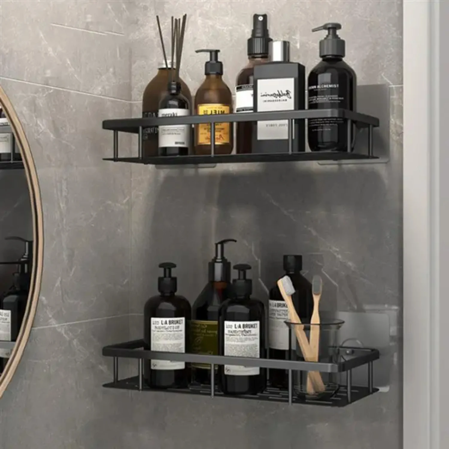 Bathroom Shelves No-drill Corner Shelf Shower Storage Rack Holder Toilet Organizer Bathroom Accessories Shower caddy shelf Racks
Bathroom Shelves No-drill Corner Shelf Shower Storage Rack Holder Toilet Organizer Bathroom Accessories Shower caddy shelf Racks