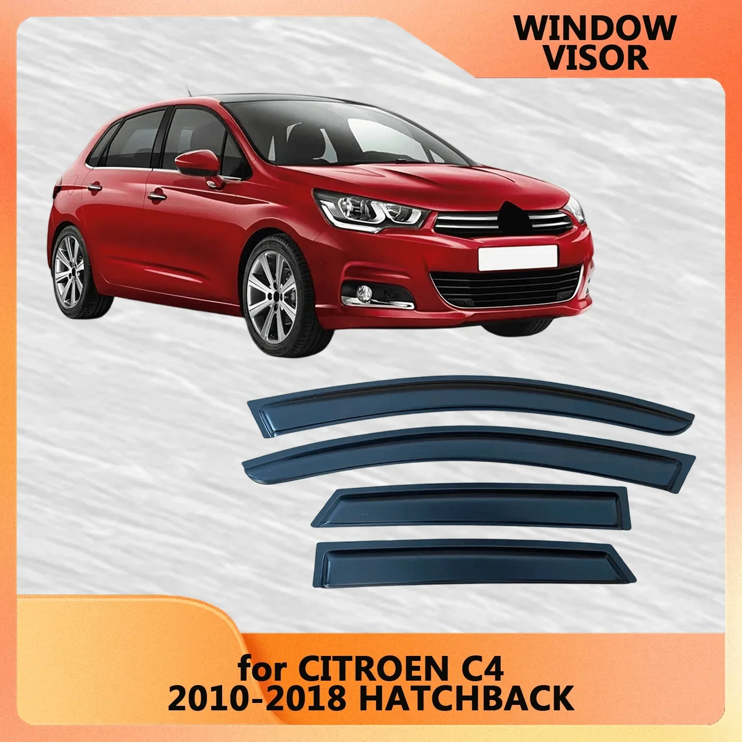 Оконный козырек для CITROEN C4 2010 2011 2012 2013 2014 2015 2016 2017 2018, ветрозащитные дефлекторы, защита от дождя, дверной козырек, вентиляционное отверстие
Оконный козырек для CITROEN C4 2010 2011 2012 2013 2014 2015 2016 2017 2018, ветрозащитные дефлекторы, защита от дождя, дверной козырек, вентиляционное отверстие
