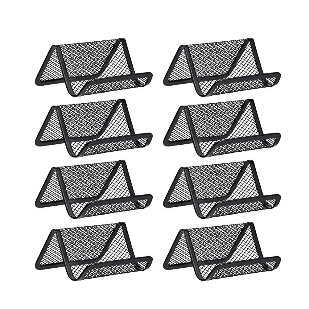 8Pcs Business Card Holder Metal Iron Case Desktop Organizer Black 10.5x8x5.6cm Business Name Holder Office Iron Case
8Pcs Business Card Holder Metal Iron Case Desktop Organizer Black 10.5x8x5.6cm Business Name Holder Office Iron Case