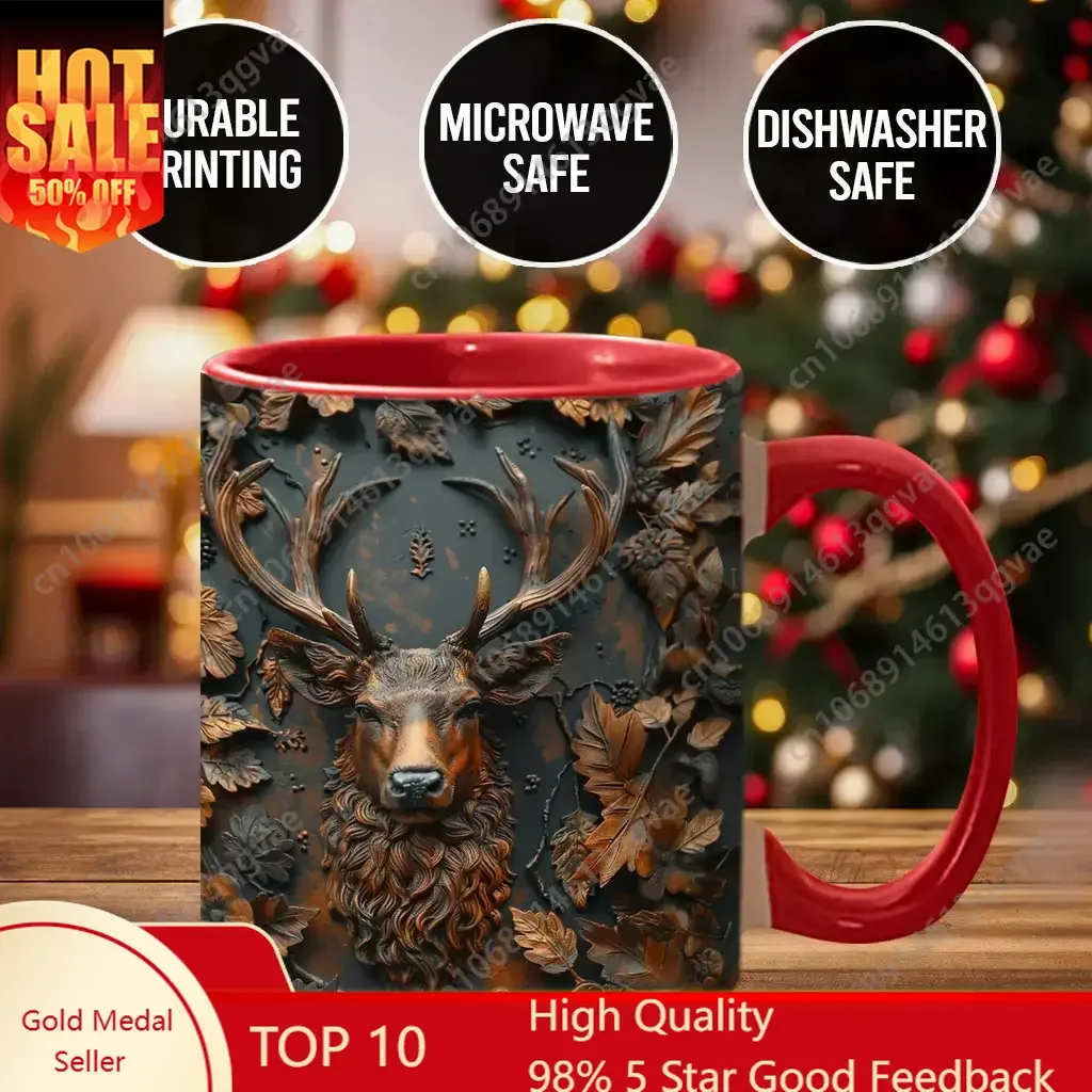Hunting Season Coffee Mug Deer And Leaves Print Mug - hut6561 Ceramic Drinkware
Hunting Season Coffee Mug Deer And Leaves Print Mug - hut6561 Ceramic Drinkware
