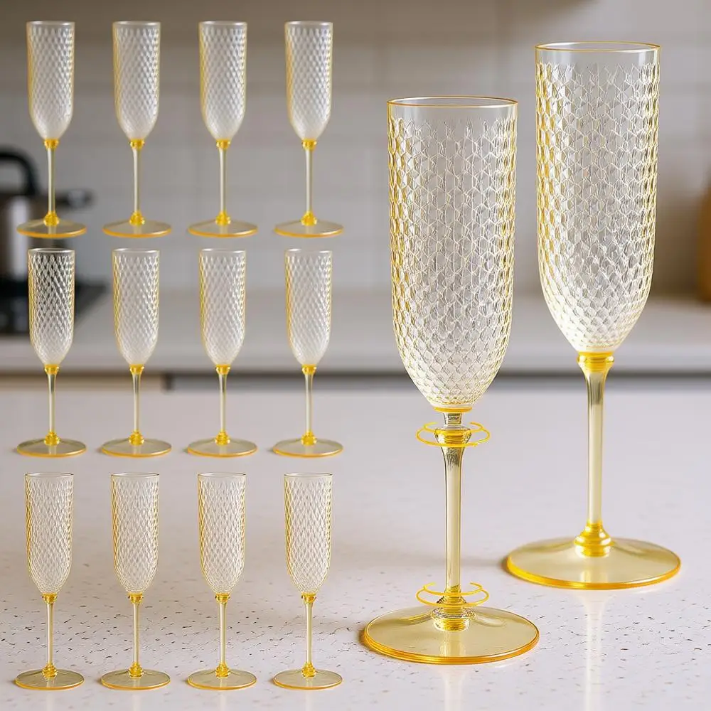 24 Pack Amber 2 Piece Detachable Champagne Lutes 5.5 Oz Unbreakable Plastic Mimosa Cups Stemmed Reusable Wine Toasting Glasses o
24 Pack Amber 2 Piece Detachable Champagne Lutes 5.5 Oz Unbreakable Plastic Mimosa Cups Stemmed Reusable Wine Toasting Glasses o