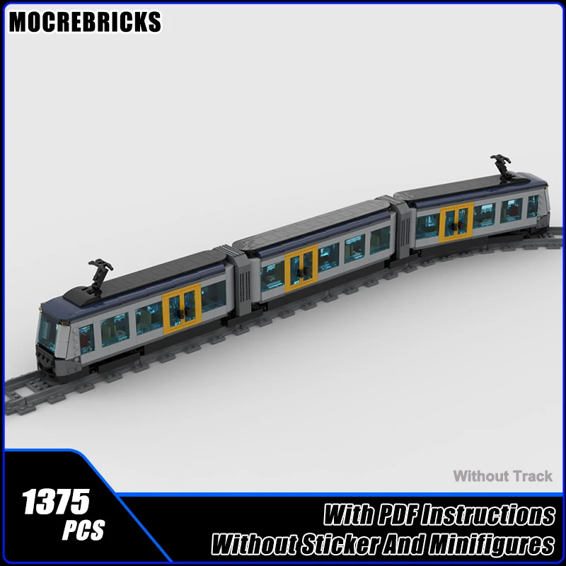 MOC City Series Articulated Light Rail Train Passenger Tram Model Building Blocks DIY Assembly Bricks Set Boy Toy Xmas Gifts
MOC City Series Articulated Light Rail Train Passenger Tram Model Building Blocks DIY Assembly Bricks Set Boy Toy Xmas Gifts
