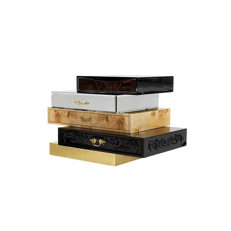 Italian light luxury high-end drawer bedside table designer bedroom locker creative villa wine
Italian light luxury high-end drawer bedside table designer bedroom locker creative villa wine