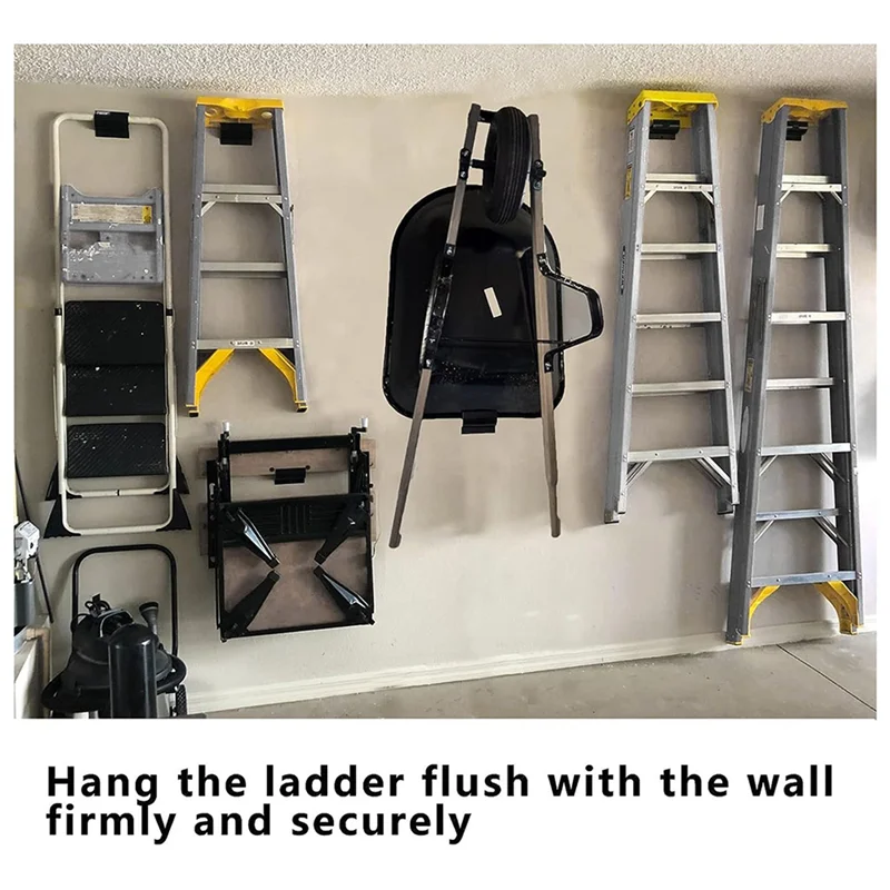 ABRS-3X Heavy-Duty Ladder Hanger-Wall Mount Ladder Hooks For Ladder Storage-Wheelbarrow Hangers For Garage Wall-1 Pack
ABRS-3X Heavy-Duty Ladder Hanger-Wall Mount Ladder Hooks For Ladder Storage-Wheelbarrow Hangers For Garage Wall-1 Pack