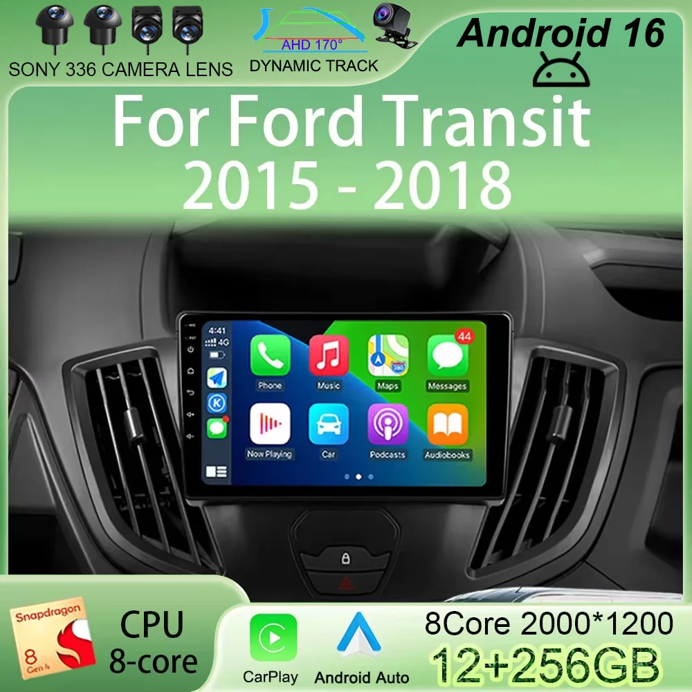 Автомагнитола Android 16 с CarPlay для Ford Transit 2015-2018, мультимедийный видеоплеер, навигация GPS, стереосистема, камера 360°, Wi-Fi+4G
Автомагнитола Android 16 с CarPlay для Ford Transit 2015-2018, мультимедийный видеоплеер, навигация GPS, стереосистема, камера 360°, Wi-Fi+4G