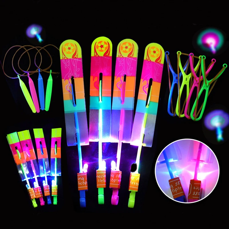 Flash Flying Arrow Rubber Band LED Light For Kids Birthday Gifts Christmas Present Slingshot Toys
Flash Flying Arrow Rubber Band LED Light For Kids Birthday Gifts Christmas Present Slingshot Toys