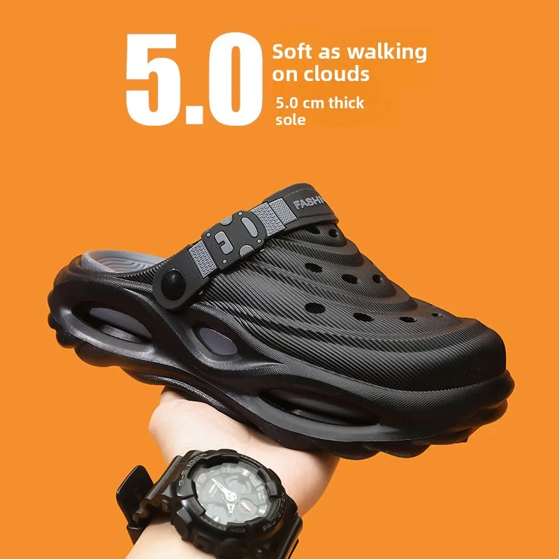 Men's Summer Outdoor Wear Clog Shoes Thick Bottom Sandals Anti-Slip Odor-Resistant Head Cover Beach Sports Shoes EVA Material
Men's Summer Outdoor Wear Clog Shoes Thick Bottom Sandals Anti-Slip Odor-Resistant Head Cover Beach Sports Shoes EVA Material