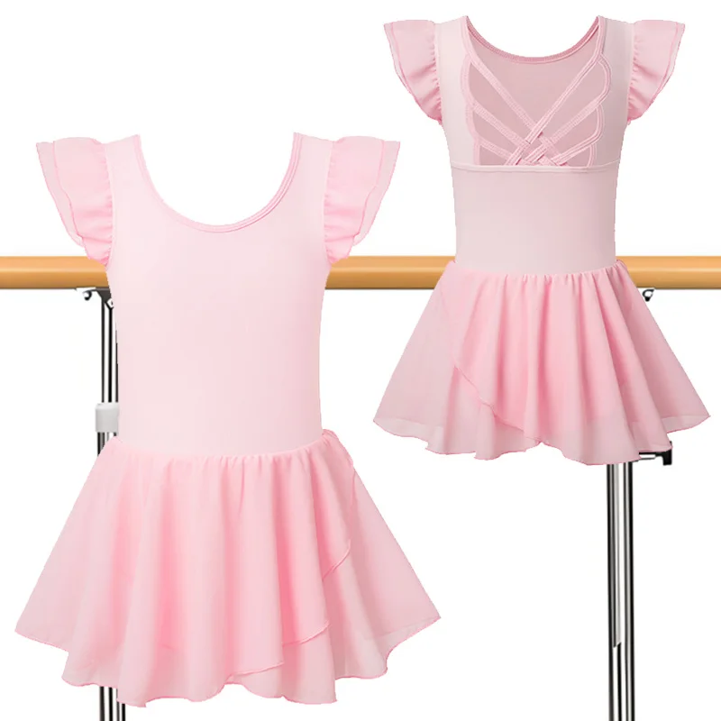 Girls Christmas Ruffle Sleeve Ballet Dress Dance Leotards for girl Gymnastics Dance Skirts with Butterfly Hollow Back and Lining
Girls Christmas Ruffle Sleeve Ballet Dress Dance Leotards for girl Gymnastics Dance Skirts with Butterfly Hollow Back and Lining