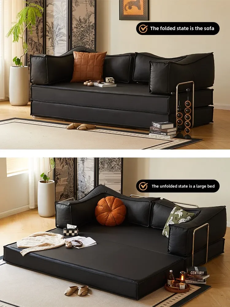 Retro sofa bed Small apartment Home living room module Double triple sitting and sleeping dual-use
Retro sofa bed Small apartment Home living room module Double triple sitting and sleeping dual-use