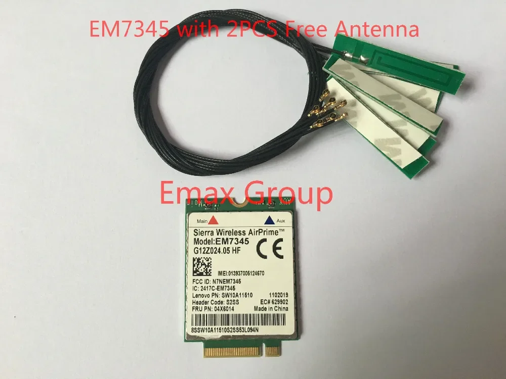 Для IBM Lenovo Thinkpad W540 T440 T540P L440 X240 X1 Carbon EM7345 + 2 шт. Антенна NGFF M.2 WWAN Card 04X6014 4G LTE/HSPA+
Для IBM Lenovo Thinkpad W540 T440 T540P L440 X240 X1 Carbon EM7345 + 2 шт. Антенна NGFF M.2 WWAN Card 04X6014 4G LTE/HSPA+