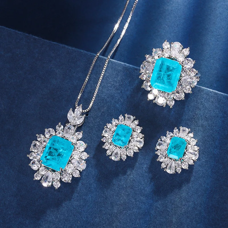 Jewelry Gold-plated Jewelry Set Paraiba High-end Vintage Set 10*12-6*8
Jewelry Gold-plated Jewelry Set Paraiba High-end Vintage Set 10*12-6*8