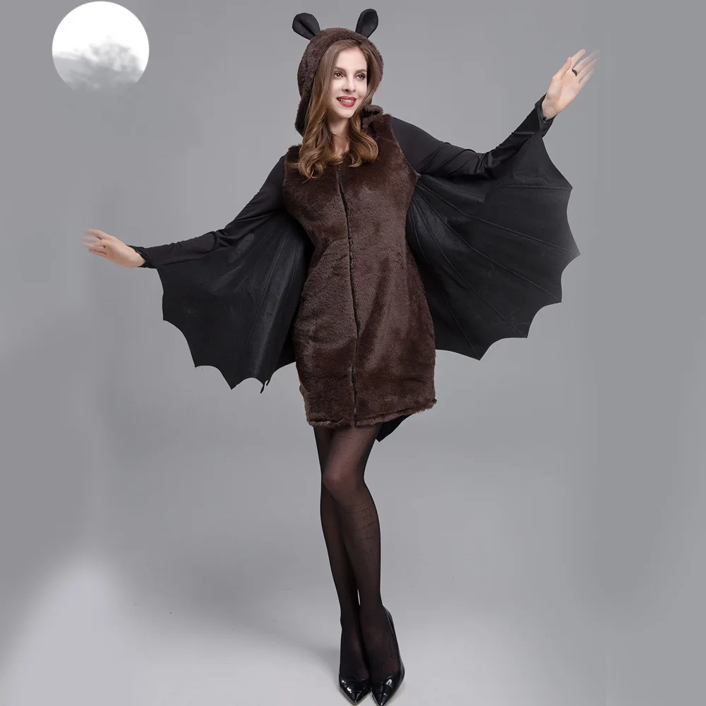 Halloween Bat Suit Devil Costume Dance Performance Cosplay Jumpsuit Polyester Material for Young Women 18-25 Years Old
Halloween Bat Suit Devil Costume Dance Performance Cosplay Jumpsuit Polyester Material for Young Women 18-25 Years Old