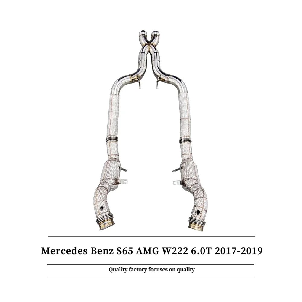Mercedes Benz S65 AMG W222 6.0T 2017-2019 высокопроизводительный гоночный автомобиль с высоким расходом трехходовой выхлопной трубы выхлопной коллектор
Mercedes Benz S65 AMG W222 6.0T 2017-2019 высокопроизводительный гоночный автомобиль с высоким расходом трехходовой выхлопной трубы выхлопной коллектор