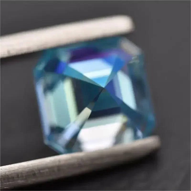 Moissanite Stone Ice Blue Color Asscher Cut Gemstone Lab Grown Diamond Charms Jewelry Rings Earrings Making With GRA Certificate
Moissanite Stone Ice Blue Color Asscher Cut Gemstone Lab Grown Diamond Charms Jewelry Rings Earrings Making With GRA Certificate