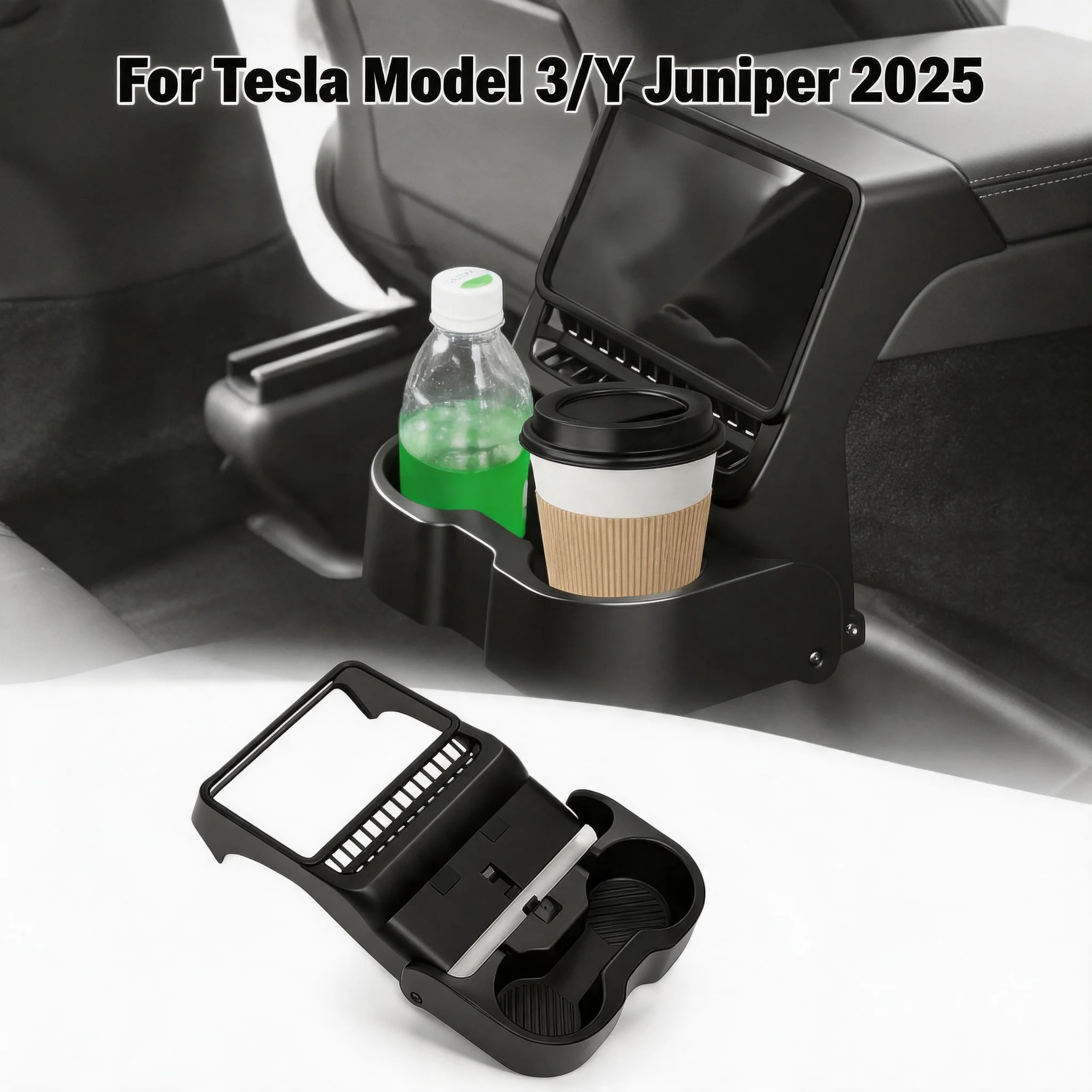 For Tesla Model 3/Y Juniper 2025 Easy Install Rear Air Outlet Armrest Box Cup Holder Multi-Function Storage Box Car Interior
For Tesla Model 3/Y Juniper 2025 Easy Install Rear Air Outlet Armrest Box Cup Holder Multi-Function Storage Box Car Interior