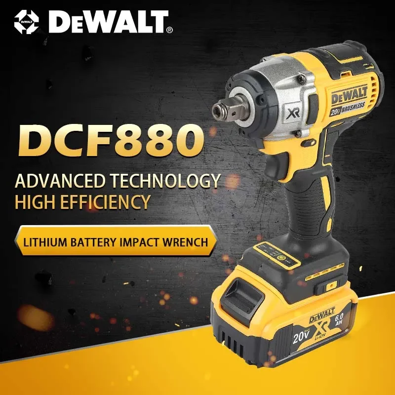 Ударный гайковерт DEWALT DCF880 с литиевой батареей, бесщеточный, 20В, для снятия шин, высокий крутящий момент, высокая скорость, мощный инструмент для демонтажа
Ударный гайковерт DEWALT DCF880 с литиевой батареей, бесщеточный, 20В, для снятия шин, высокий крутящий момент, высокая скорость, мощный инструмент для демонтажа